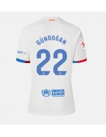 Barcelona Ilkay Gundogan #22 Venkovní Dres pro Dámské 2023-24 Krátký Rukáv